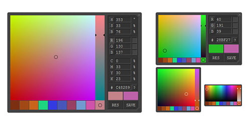 11个JavaScript颜色选择器插件 