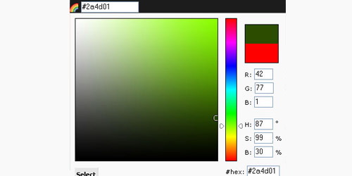 11个JavaScript颜色选择器插件 