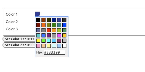 11个JavaScript颜色选择器插件 