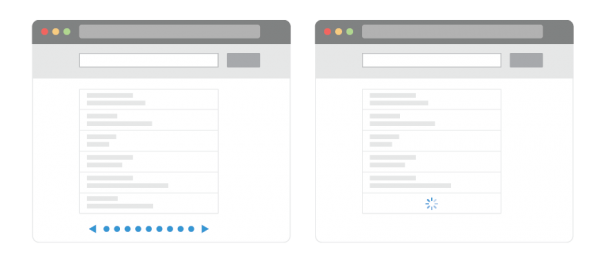 pagination vs infinite scrolling