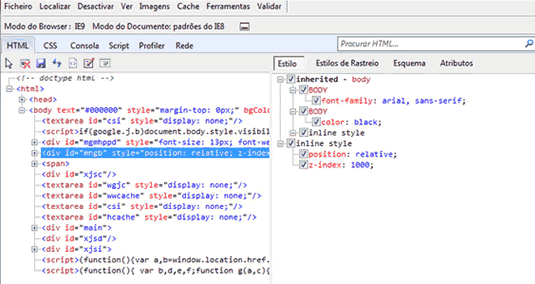 IE浏览器开发工具Developer Toolbar